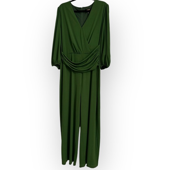 ALEXIA ADMOR NWT $255 Retail Kara Jumpsuit, Size XL, Army Green - Picture 4 of 11